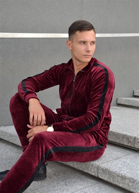 versace full tracksuit mens|designer velour tracksuits for men's.